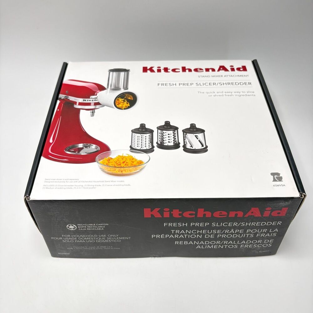 KITCHENAID Fresh Prep Slicer Shredder Attachment White Heavy Duty